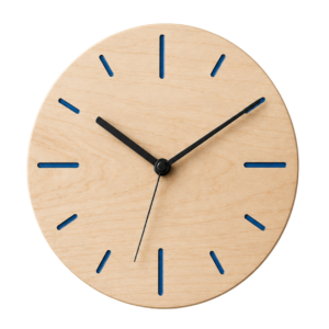 maple clock blue hours